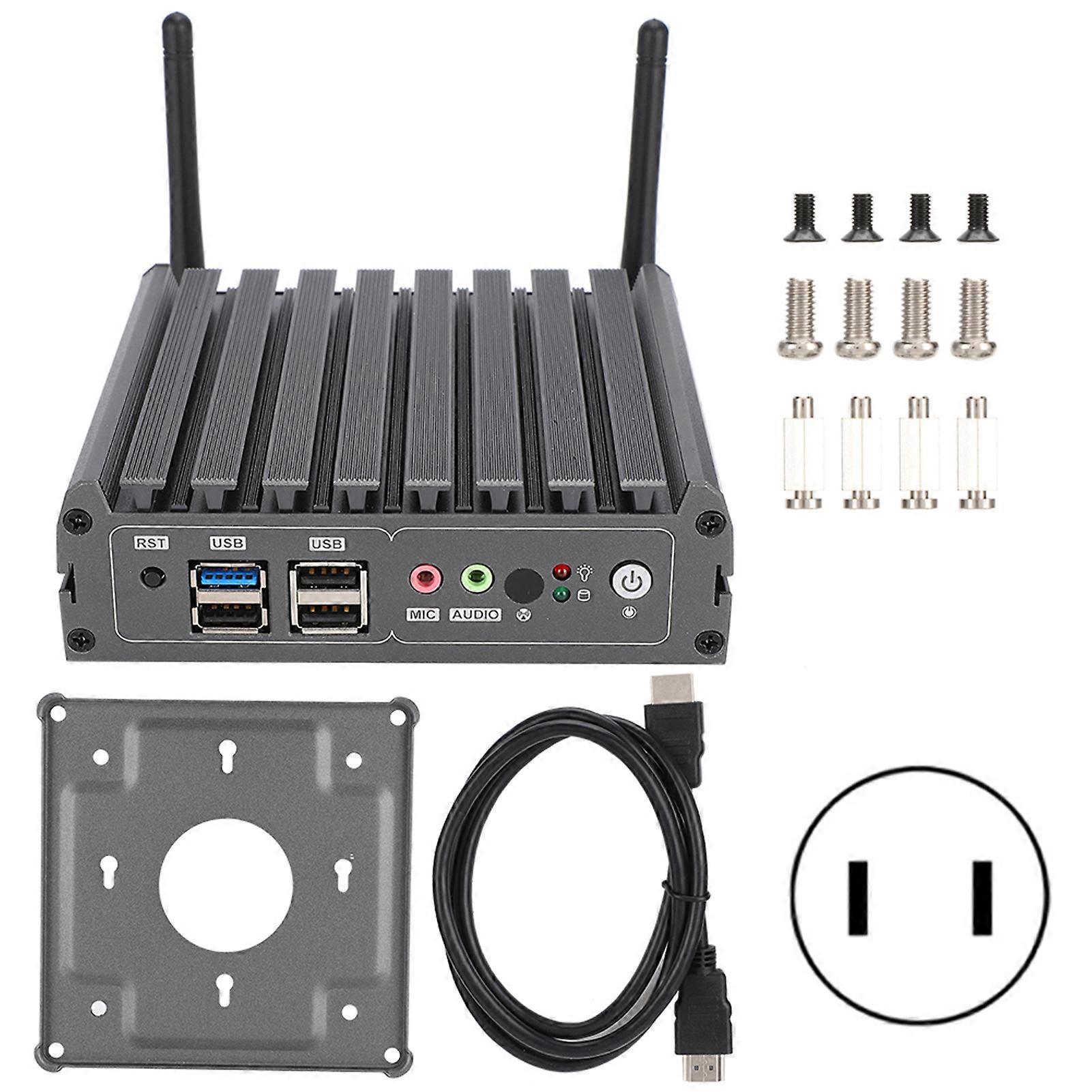 Mini PC de bureau industriel pour Intel j1900 Quad-Core Dual Gigabit Network HDMI Double sortie vidéo 100-240V