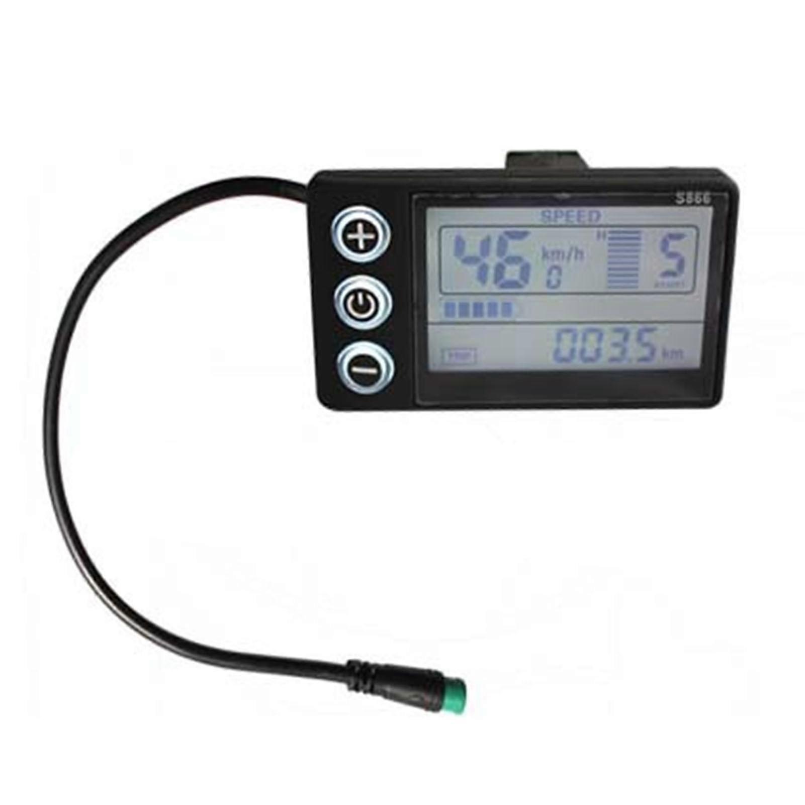 Écran LCD pour scooter électrique, compteur de vitesse facile à lire avec connecteur à 5 broches