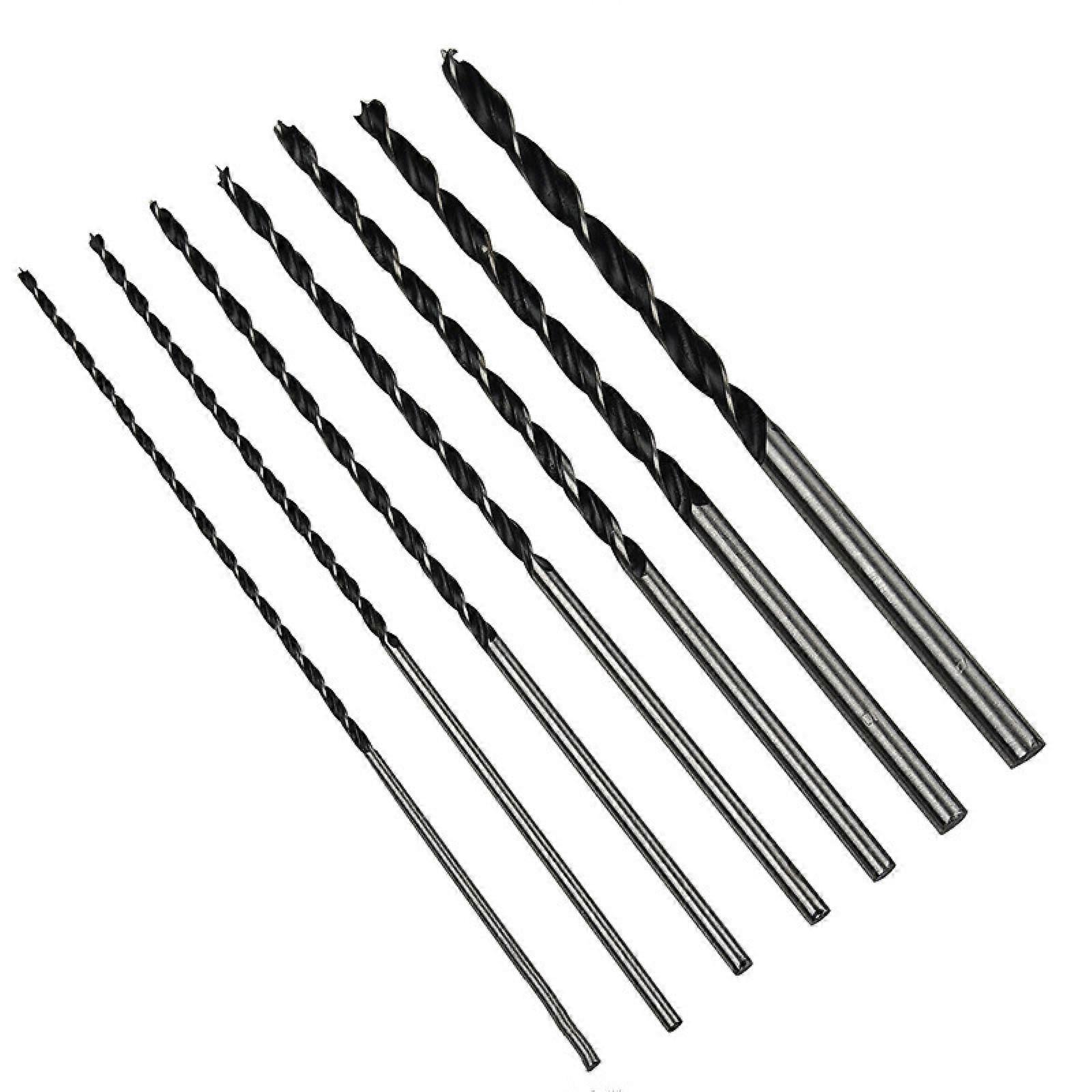 7pcs Extra Long Twist Ferramentas Furade Brad Point Wood Drill Bit Set 12'/300mm Woodworking Drilling Perforator Tool
