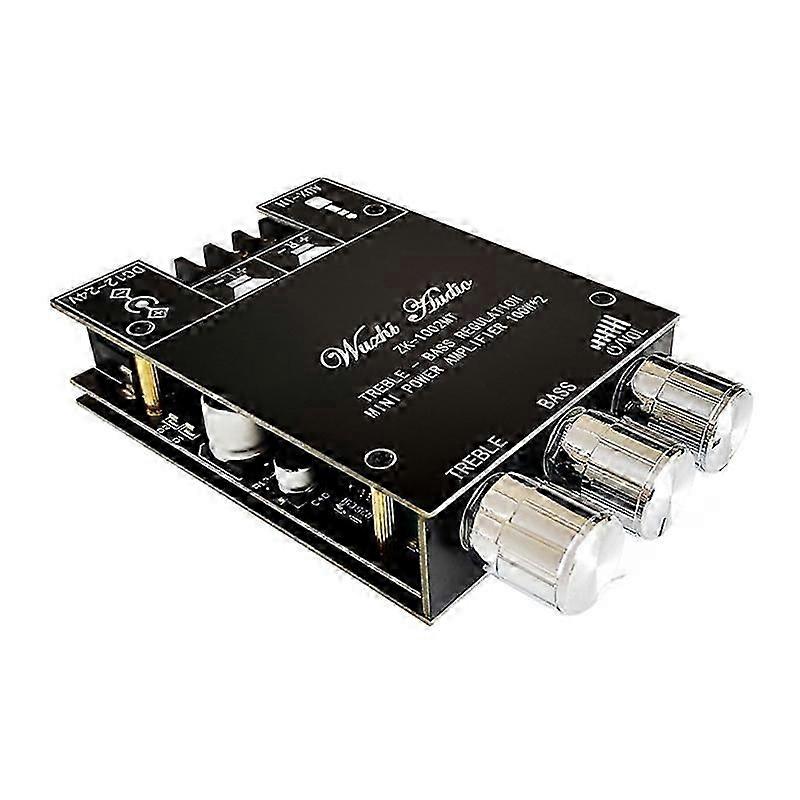 2x100W Bluetooth-compatible Mini Audio Amplifier with High & Bass Adjustment