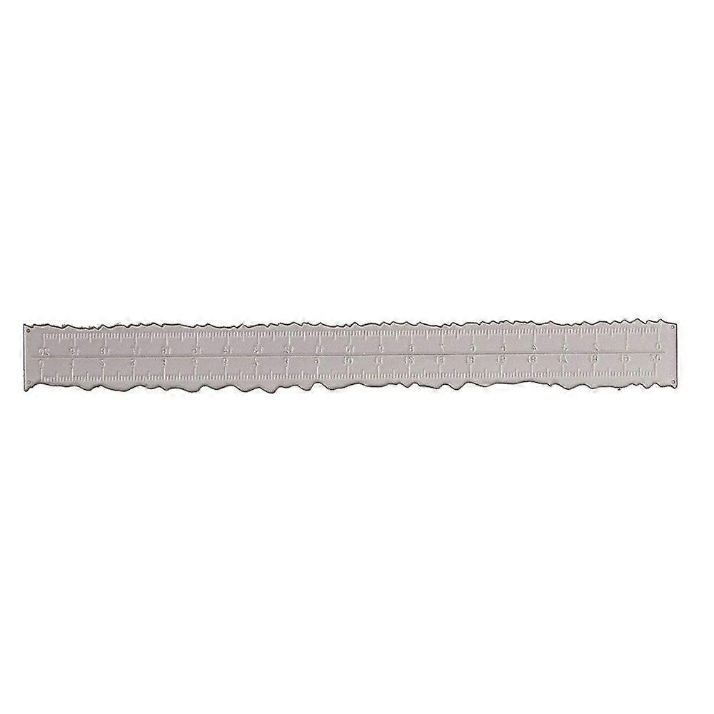 3 Pieces 8.4 Inches Metal Irregular Edges Ruler Deckle Edges Ruler Measuring