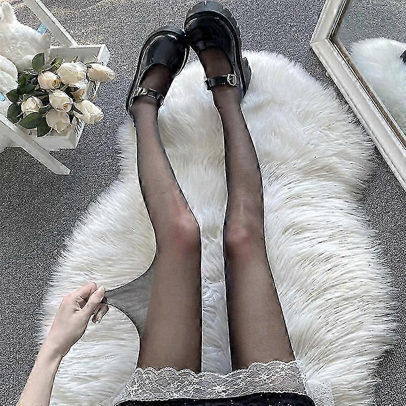 مثير الجوارب النسائية الصيف أسود أبيض عالية الخصر لوليتا جوارب تأثيري جوارب طويلة