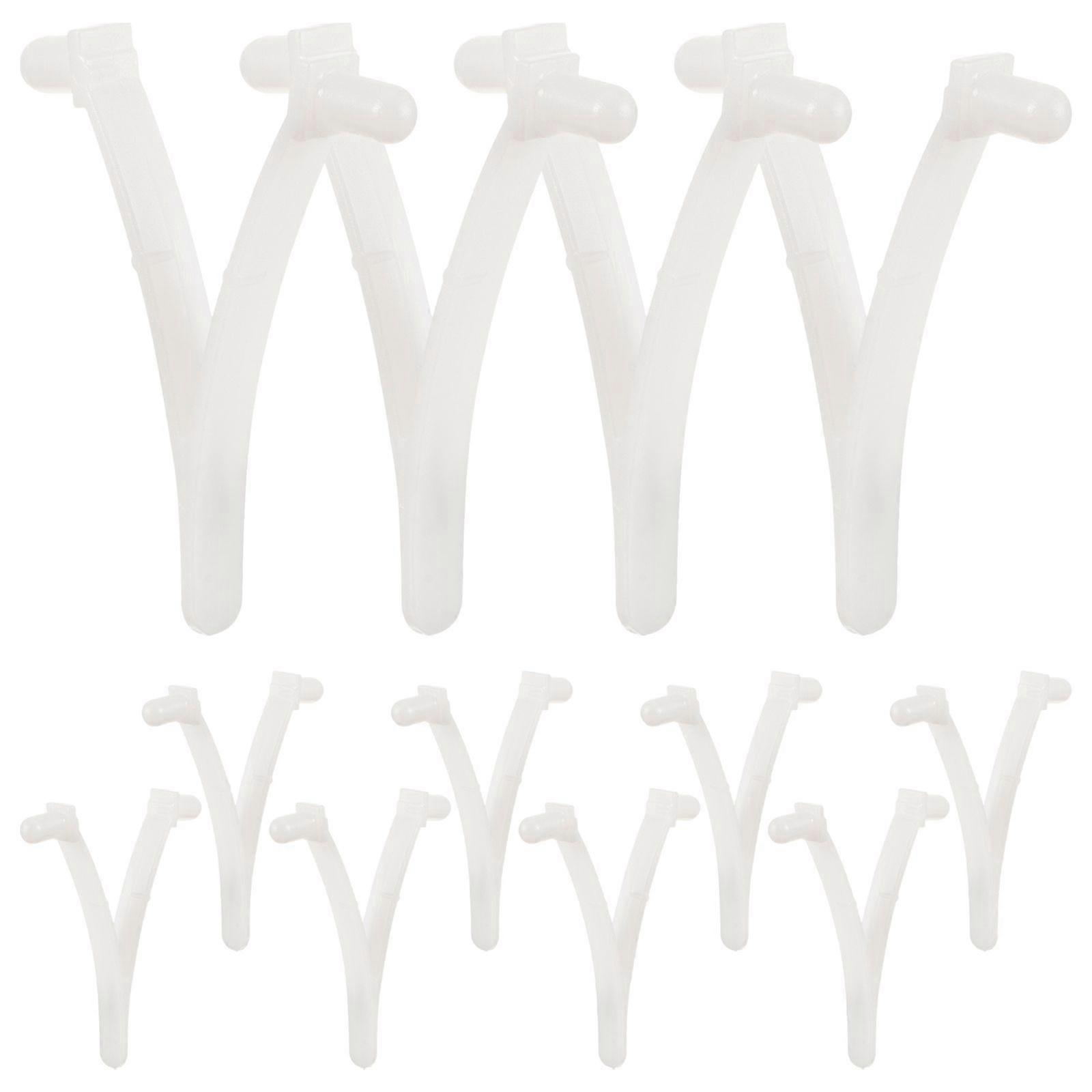 12pcs Clips de piscine V Clips Skimmer Net Clips Remplacement Pool Pole Net Clips