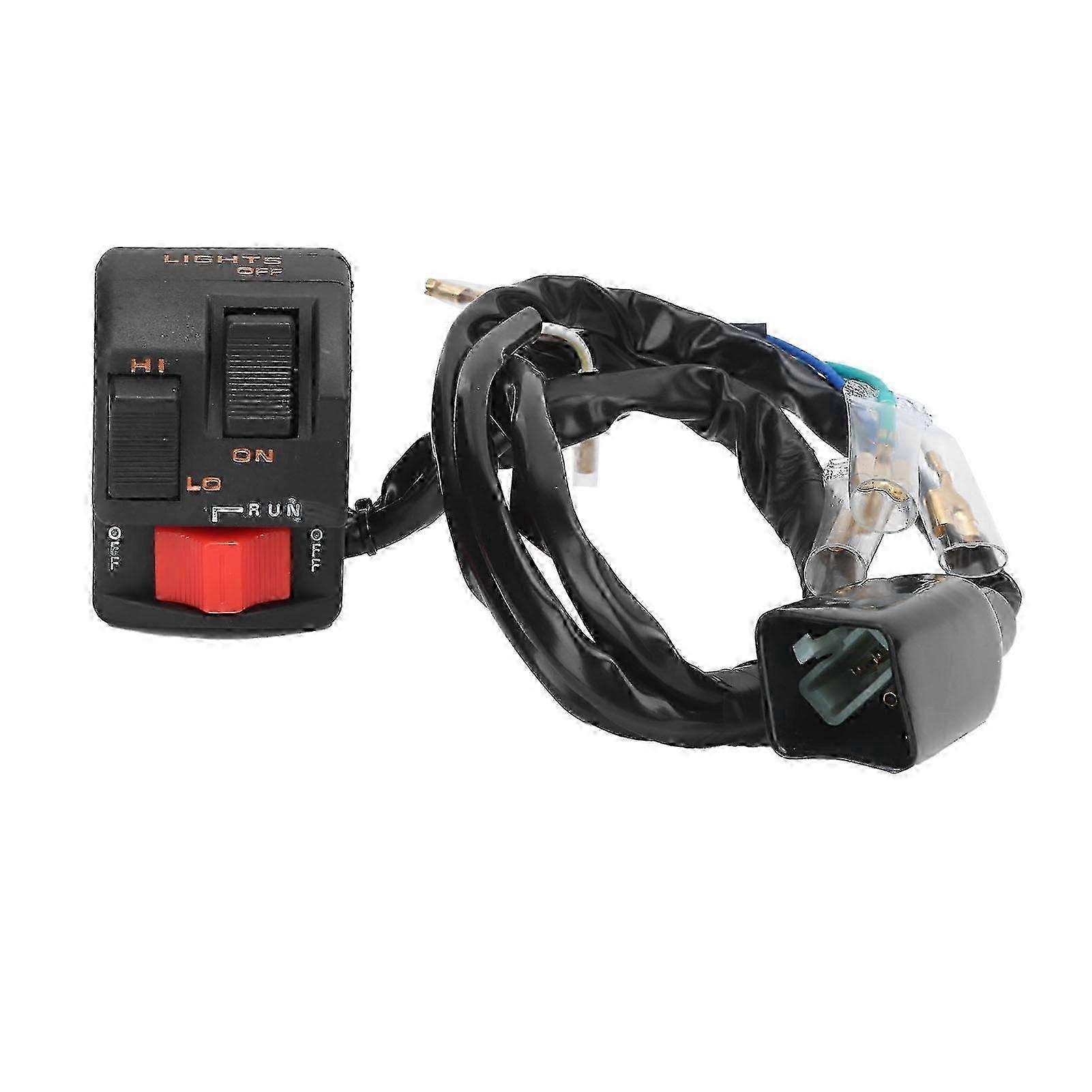 Handlebar Switch Kill/Light/Hi/Low/On/Off ABS Replacement for Honda ATC 350X 1986