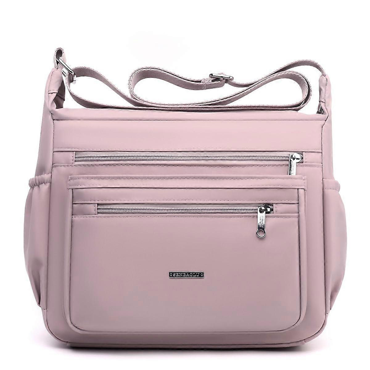 Women Shoulder Handbag Crossbody Bag Nylon Roomy Pockets Multiple Bag Tote Top Handle Satchel