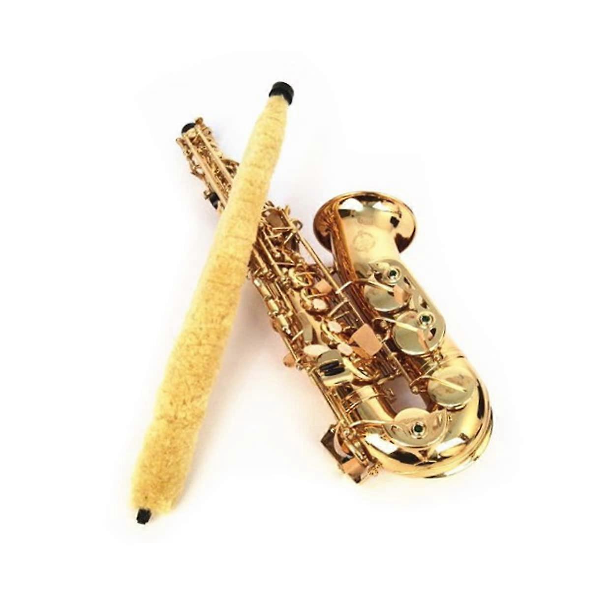 Sax Brush for Clarinet and Saxophone, Durable Yellow Woodwind Cleaner, Lightweight Design, Fiber-Free Cleaning Tool