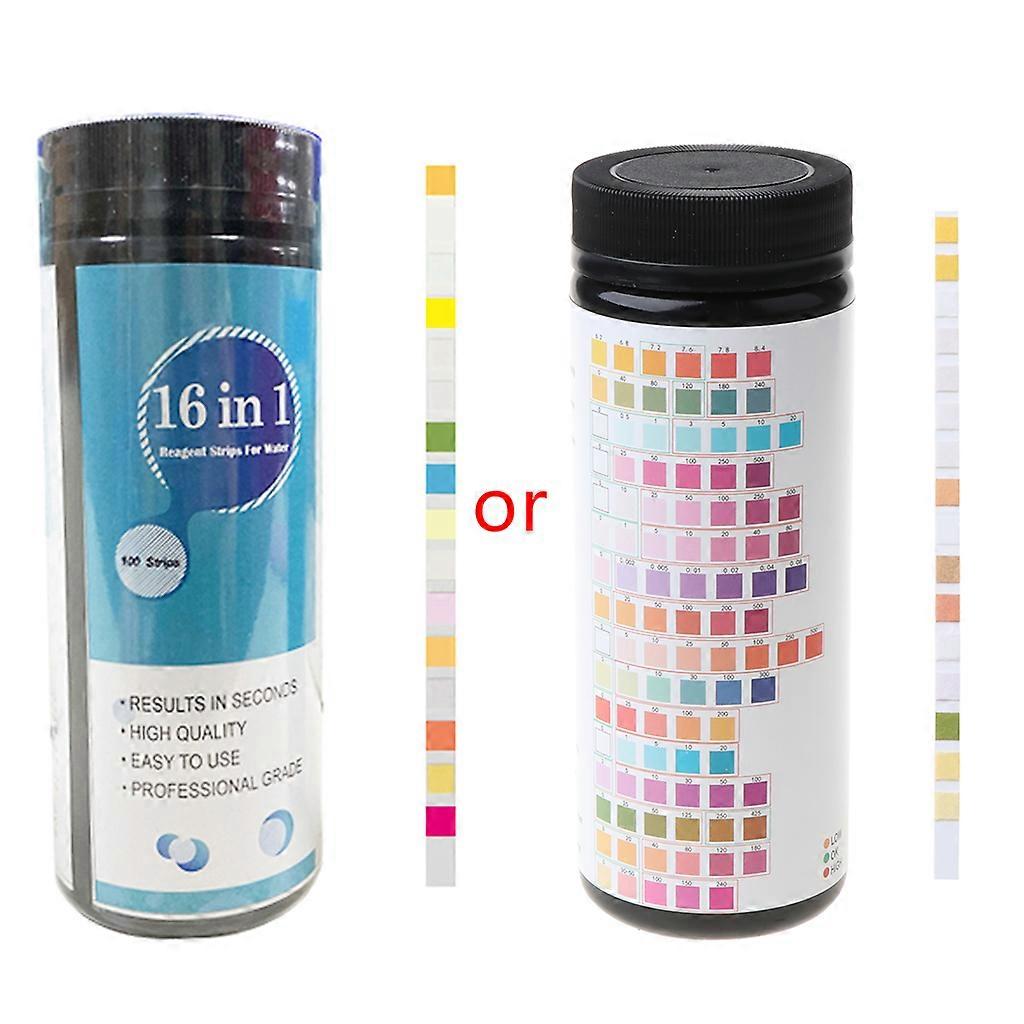 Quick Water Tester Strips Detect pH, Total Hardness, Lead, Copper, Mercury 16 in 1 Drinking Water Test Kit