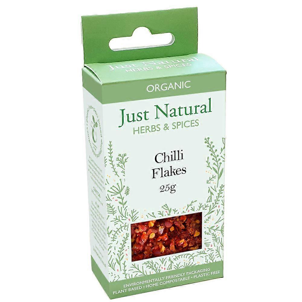 Just Natural Herbs Organic Chilli Flakes (Box) 25g