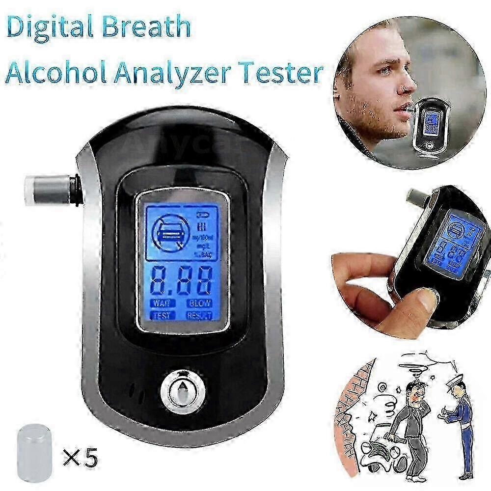 LCD Breathalyzer Tester for Police Digital Breath Alcohol Analyzer XJM