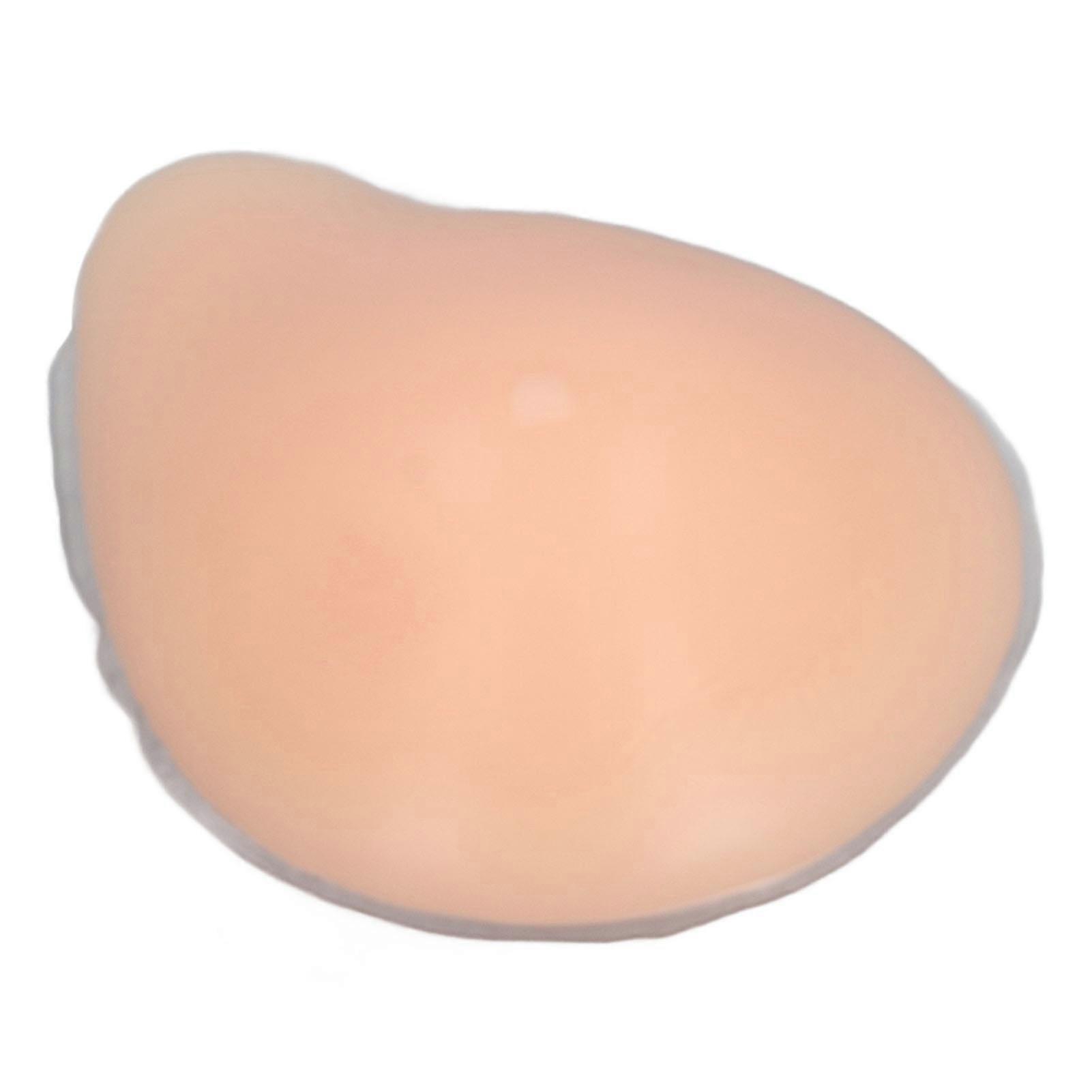 Silicone Boob Form Mastectomy Prosthesis Asymmetrical Shape Deep Concave Realistic Feeling Soft Boobs Insert Skin Color Right Single 38A/36B/34B/32C