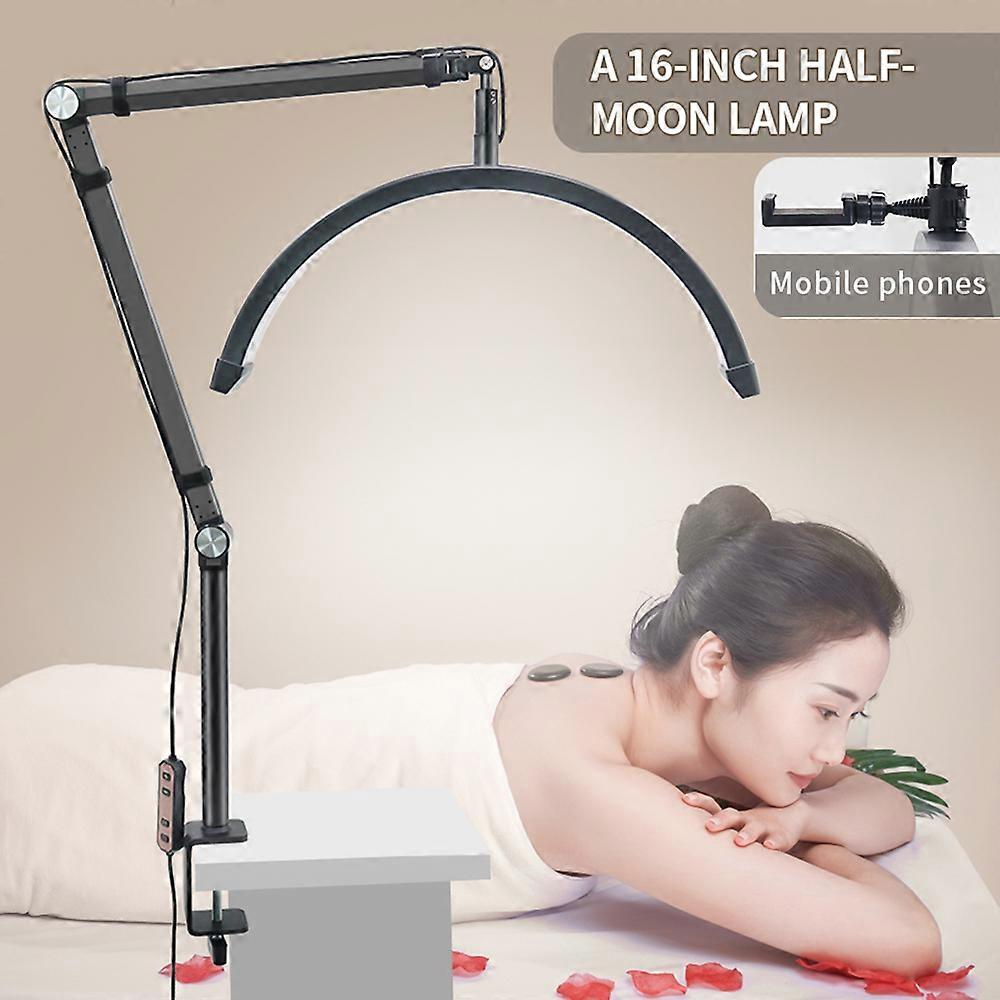 Moon-Shaped LED Video Light: Perfect for Beauty Salons, Reading, and Versatile Lighting