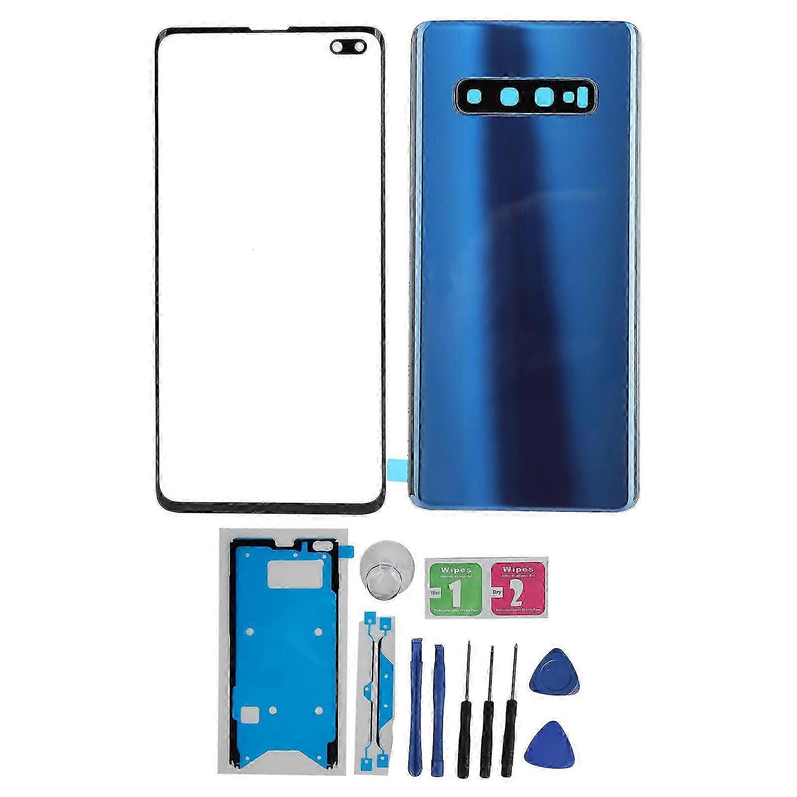Mobile Phone Back Glass Cover and Outer Glass Panel Replacement for a Certain Brand S10+Plus (Blue)