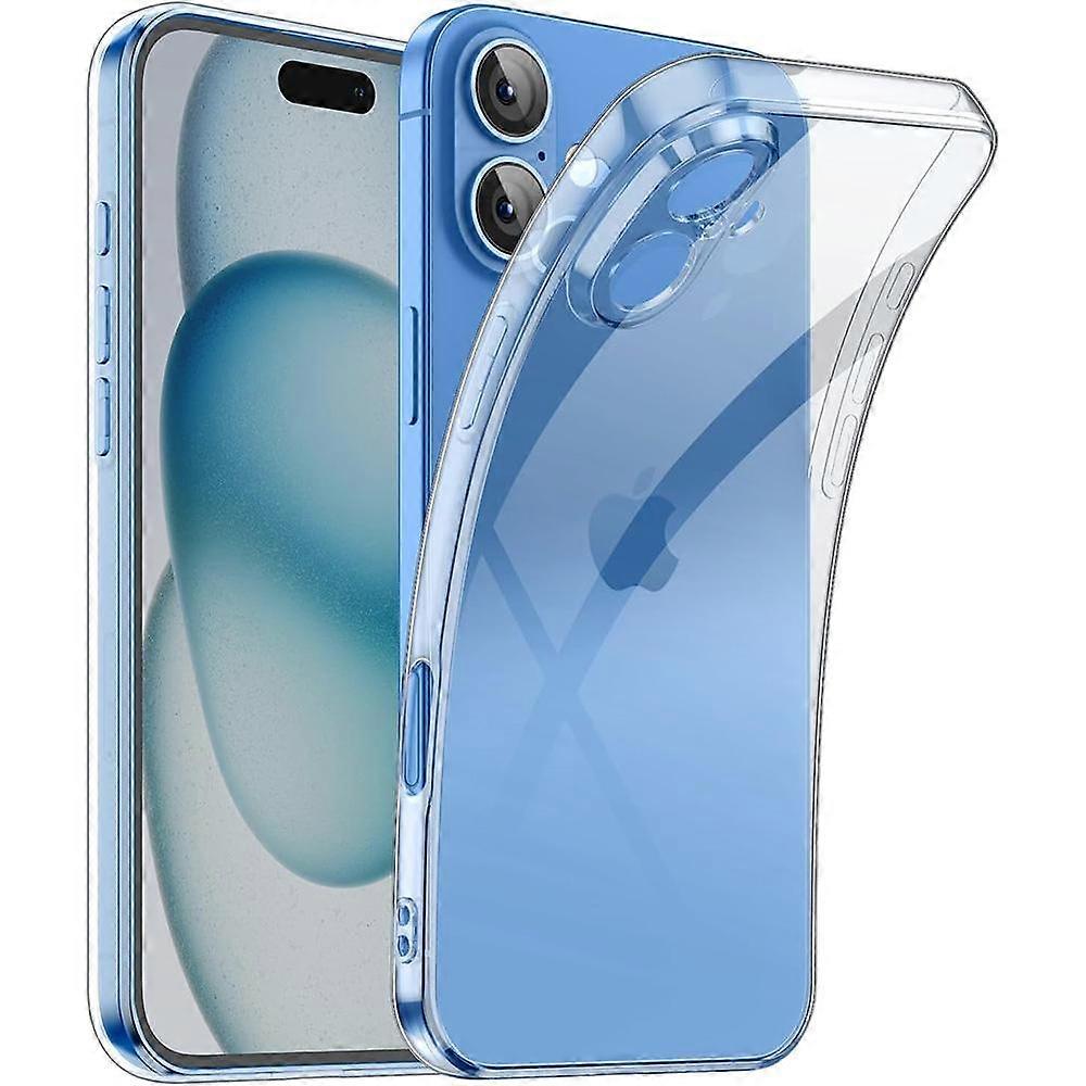 Ultra Slim Clear Tpu Case for Iphone 16 Plus 15 Pro Max 14 13 Mini 12 11 X Xs Xr Se 2022 2020 7 8 16Plus Iphone16 Transparent Phone Cover Accessories