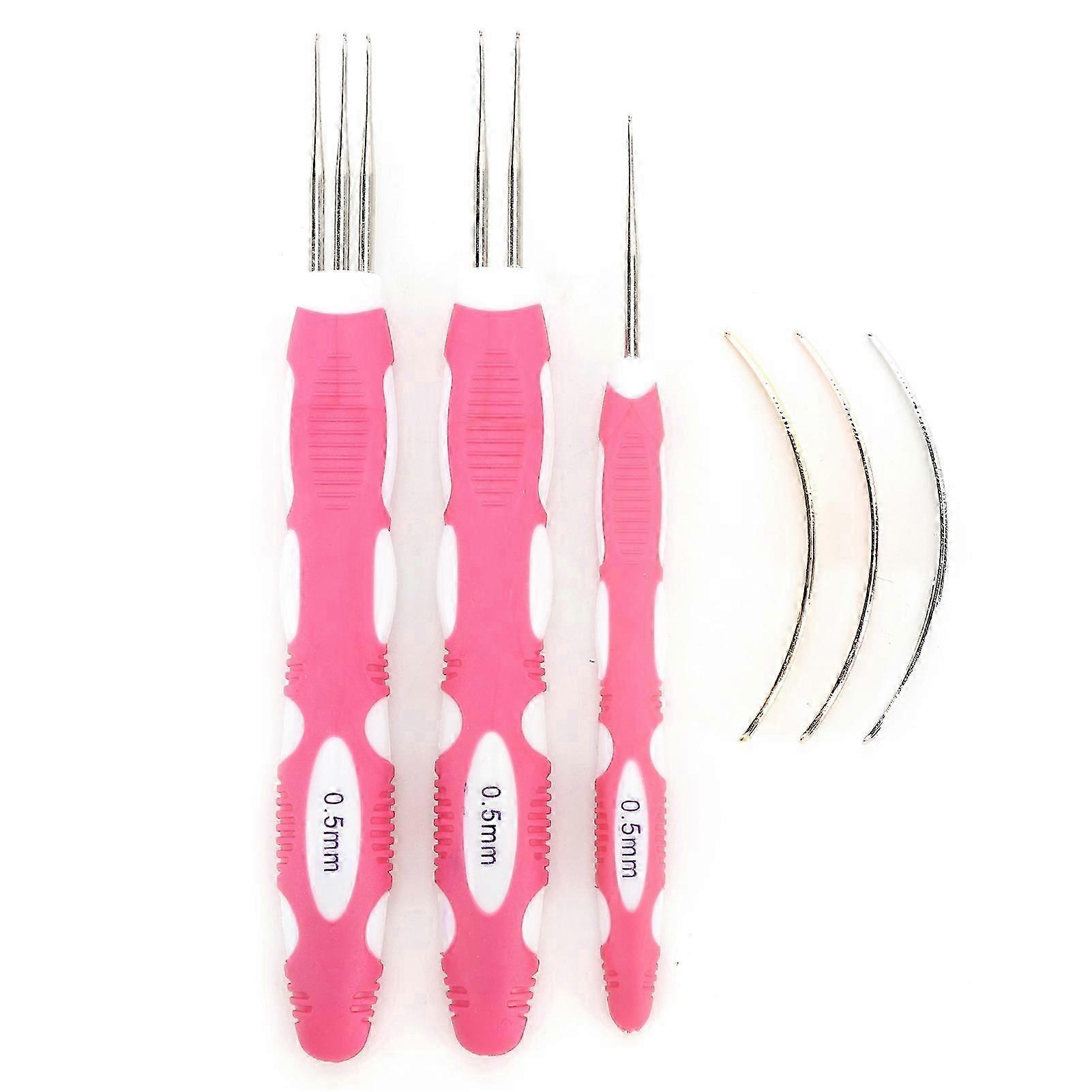 Dreadlocks Crochet Hook 0.5mm Fast Braiding Wear Resistant Long Lifespan Dreadlocks Interlocking Tool Set