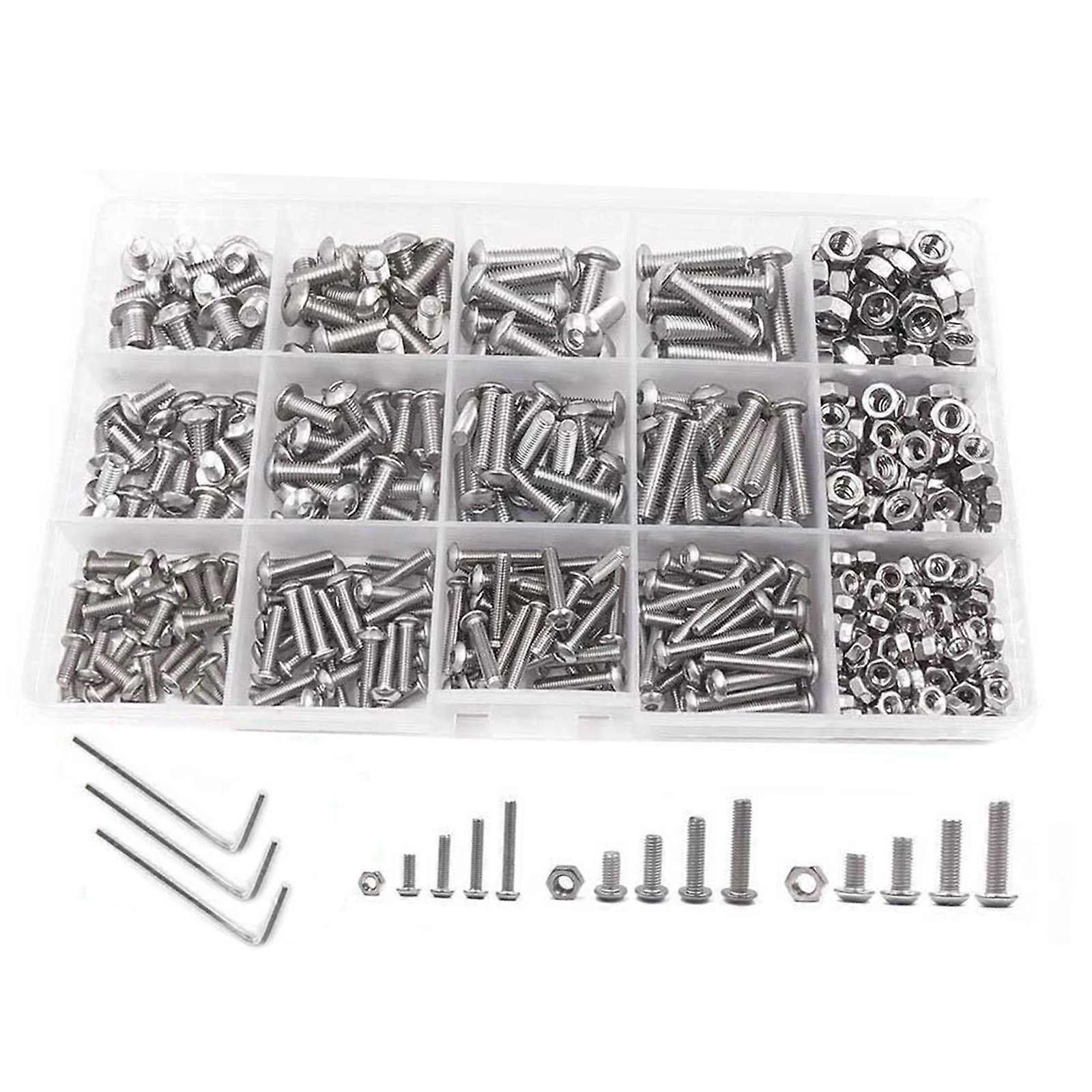 Socket Caps Head Screws with Wrenches Fasteners for DIY Inventions