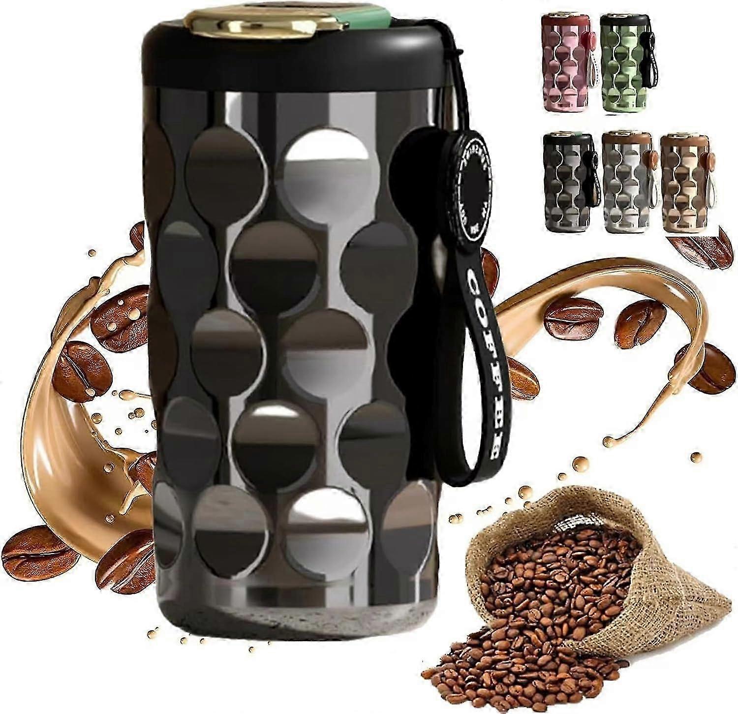Smart Coffee Thermos 450ml Coffee Thermos with Temperature Display,Portable Thermos LED Temperature Display