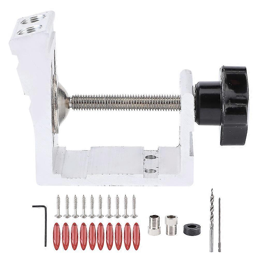 Aluminum Pocket Hole Jig Kit Woodworking Angle Drill Guide Tool