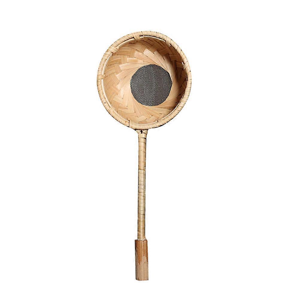 Loose Leaf Tea Strainer Bamboo Rattan Handwork Tea Funnel Prevent Scalds Hanging Compatible Home Use 1Pack