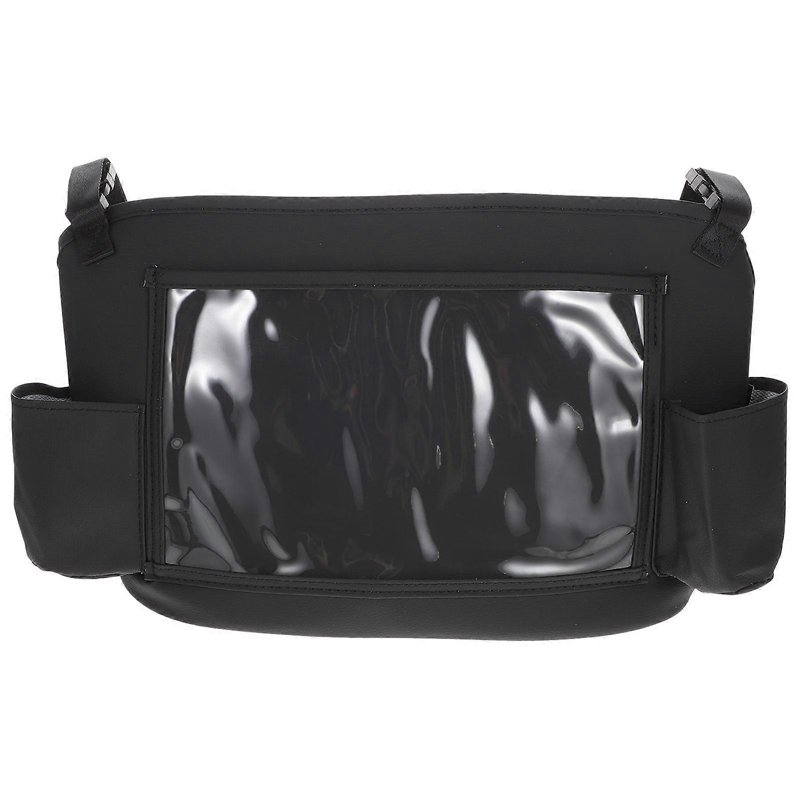 Automotive Organizer Car Seat Side Organizer for Pet Transport PU Material Rectangular Shape Black Color 39x26cm Size 1Set