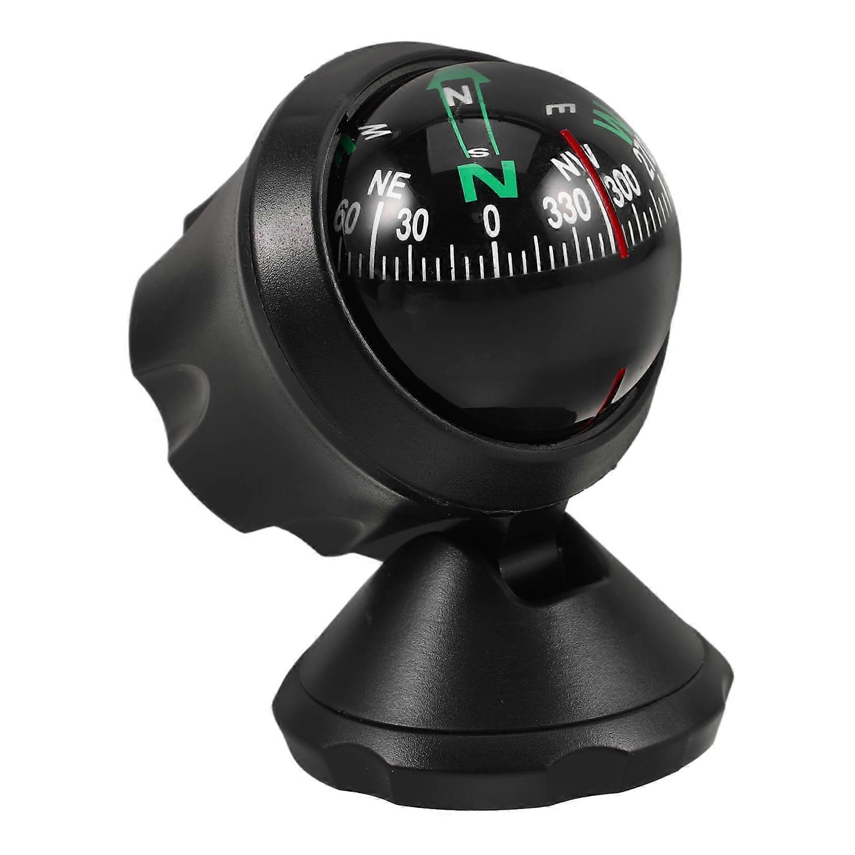 Auto Kompass Jagdkompass Präzisionskompass Schwarz Kunststoff Dashboard Kompass für Boot und Camping