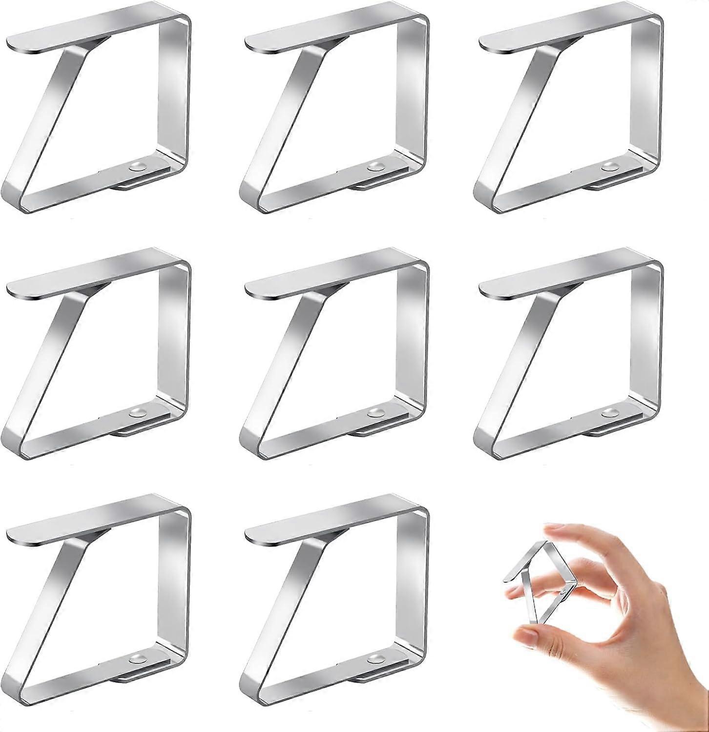 Stainless Steel Tablecloth Clips – Pack of 8 for Outdoor and Indoor Use (Max. 3 cm)