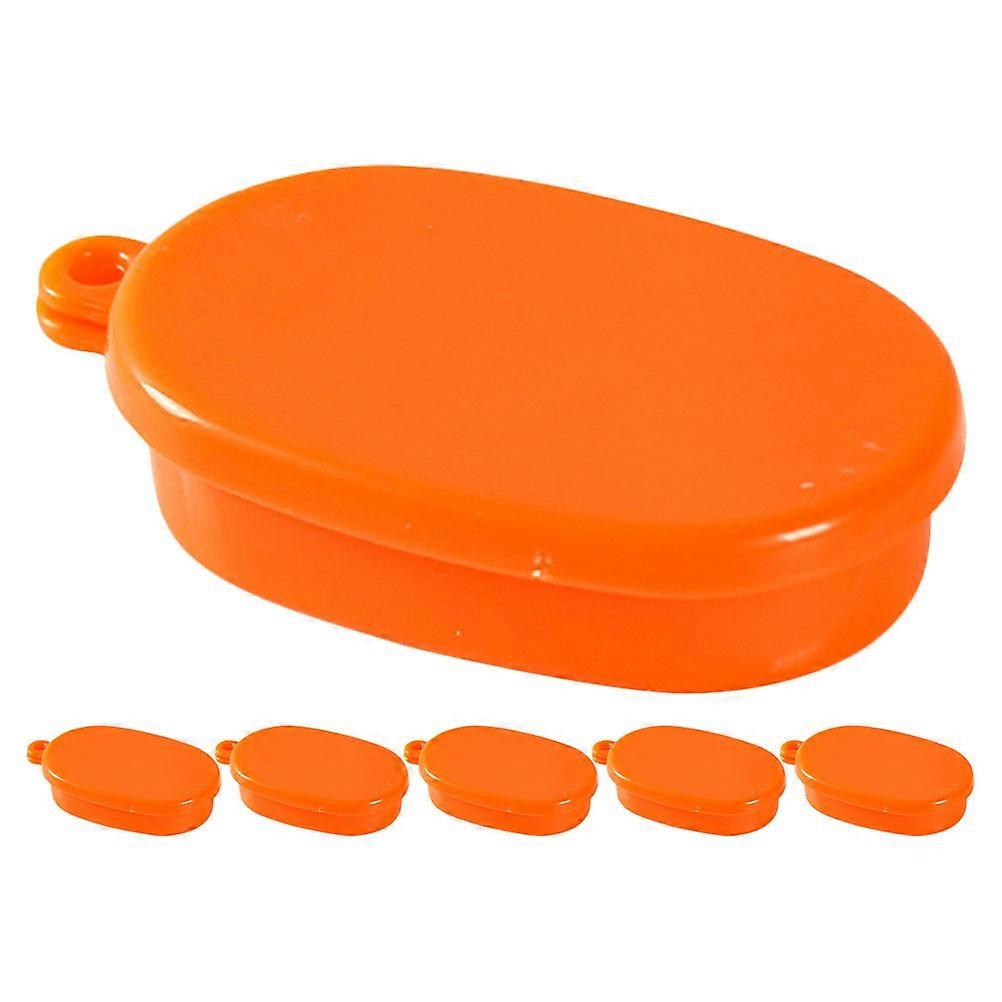 Simulation Lunch Box Model Mini Bento Case Hobbyists Home Decoration 4.00X2.50X1.00cm 6Pcs