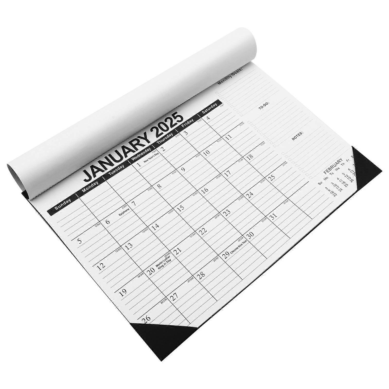 Family Calendar Office Accessory Memo Writing Rectangular White 1Pcs