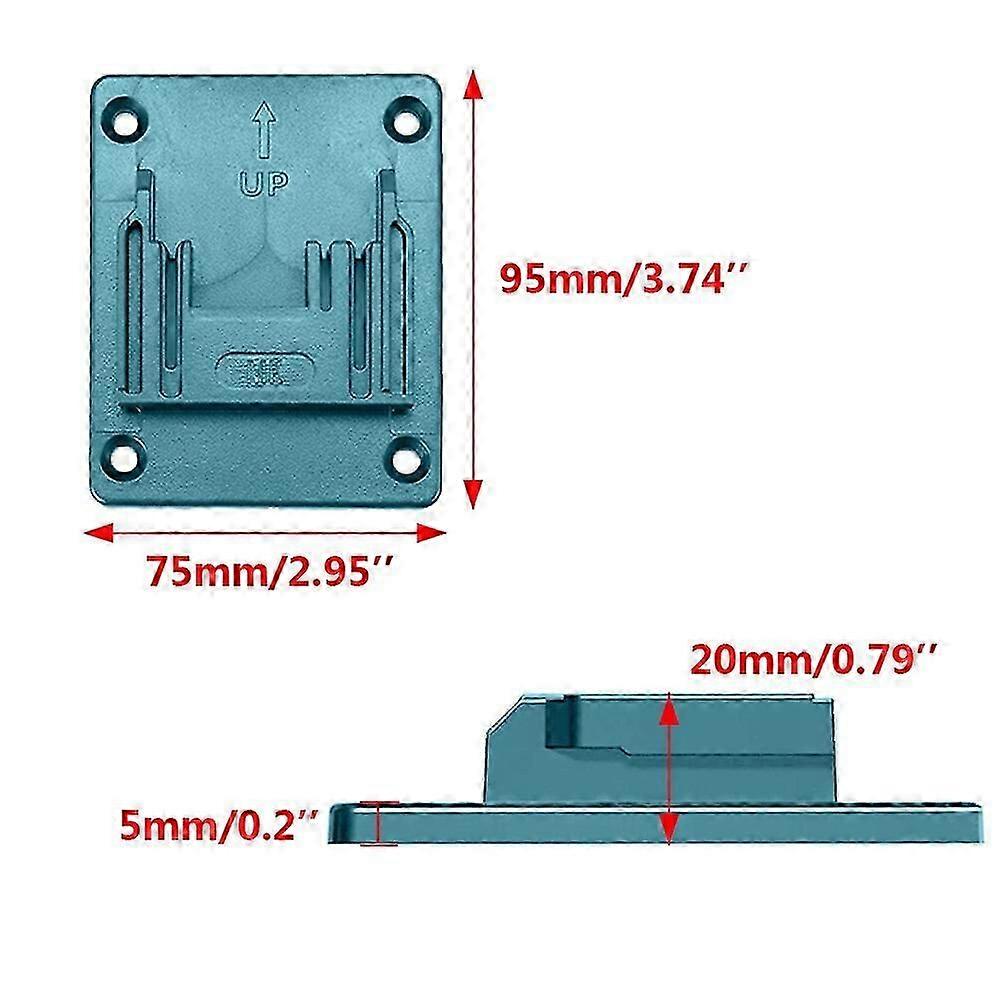 6Packs Tool Holder Dock Mount Storage Rack For Makita/Bosch 18V Fixing Devices Tool Holder Machine Storage Bracket Stand Slots