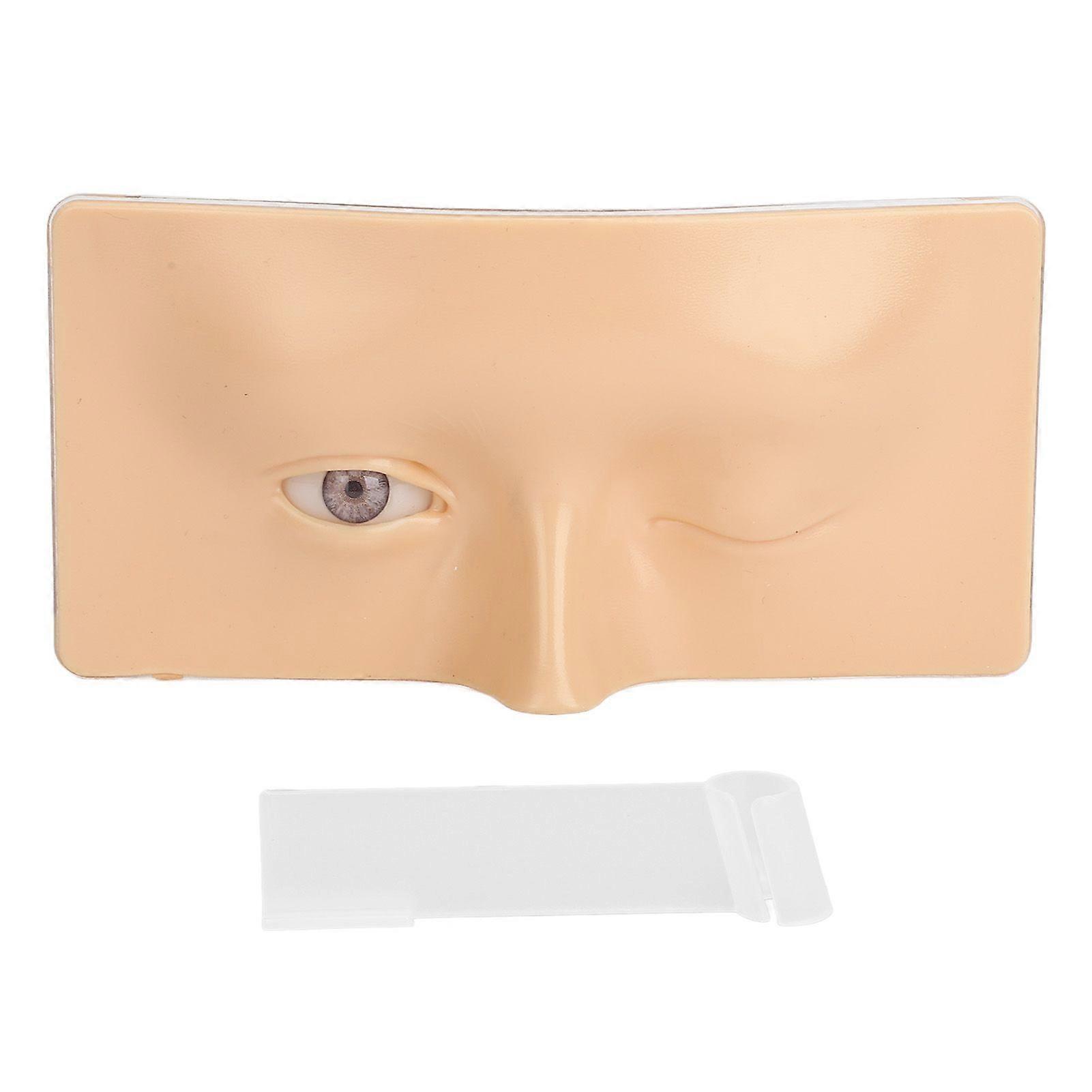 2025 Latest Model Eye Makeup Practice Board Open Close Eyes Reusable Silicone ...