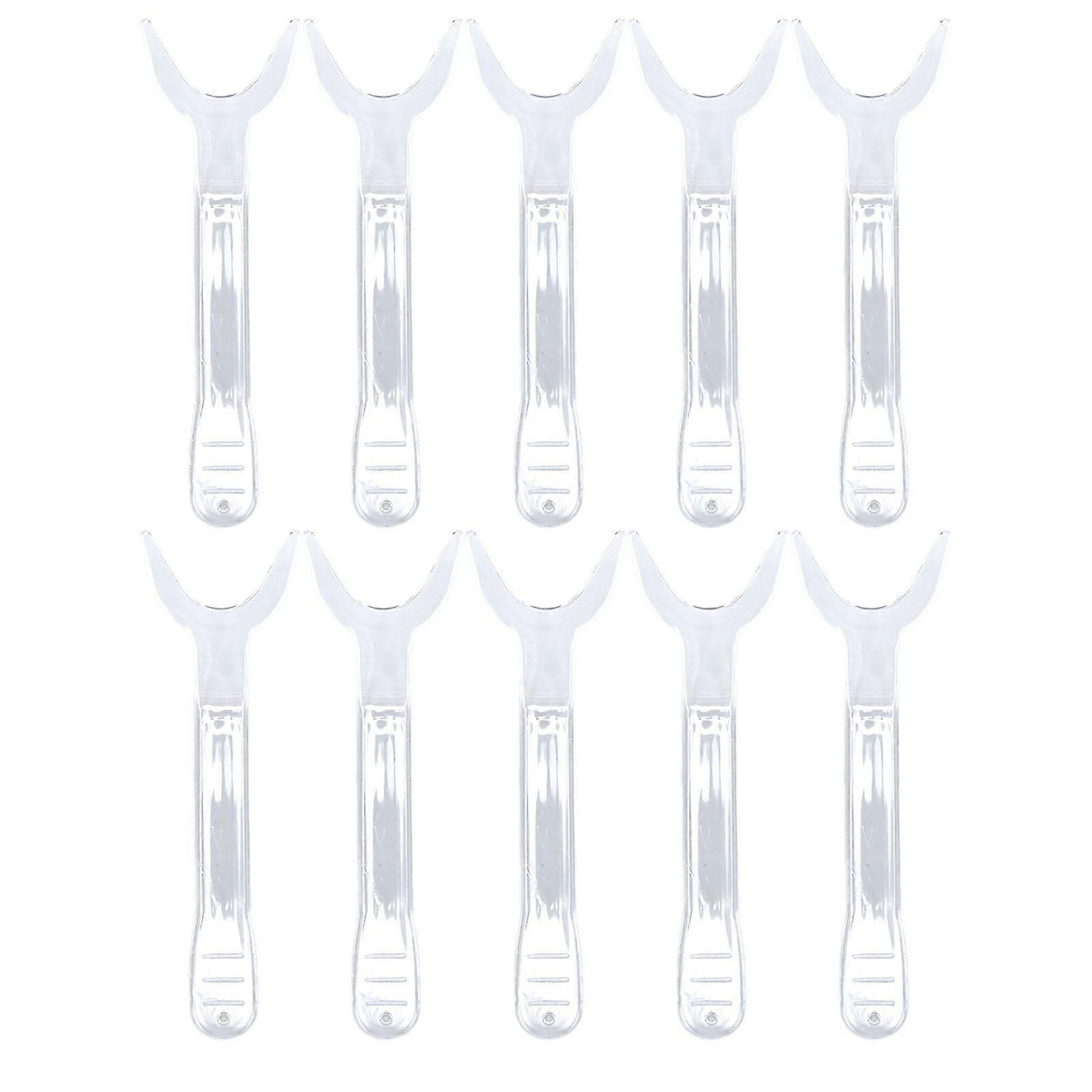 2025 Latest Model 10pcs Dental Mouth Opener T Shaped Clear Observation Intraor...