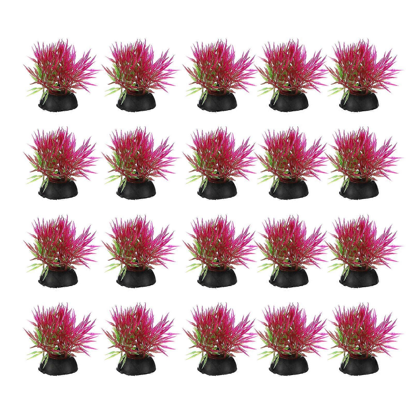 Artificial Plants For Aquarium Fish Tank Ornament Realistic Modeling Home Interior 20Pcs
