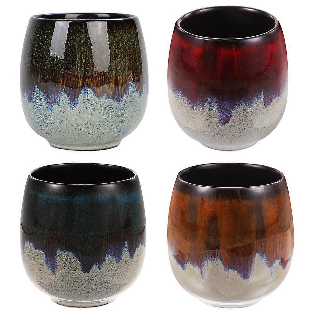 Ceramic Cups Classic Shape Tea Ceremony 6x5cm 4Pcs