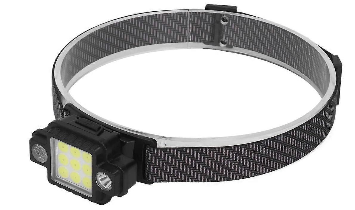 Rechargeable Headlamp, Waterproof ABS Case for Headlamp for Construction Sites(Black)