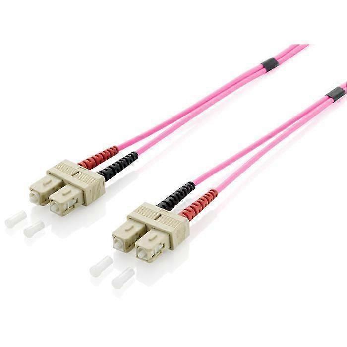 Connecting cable - Equip - SC-SC - 0.5 m - OM4 - Purple