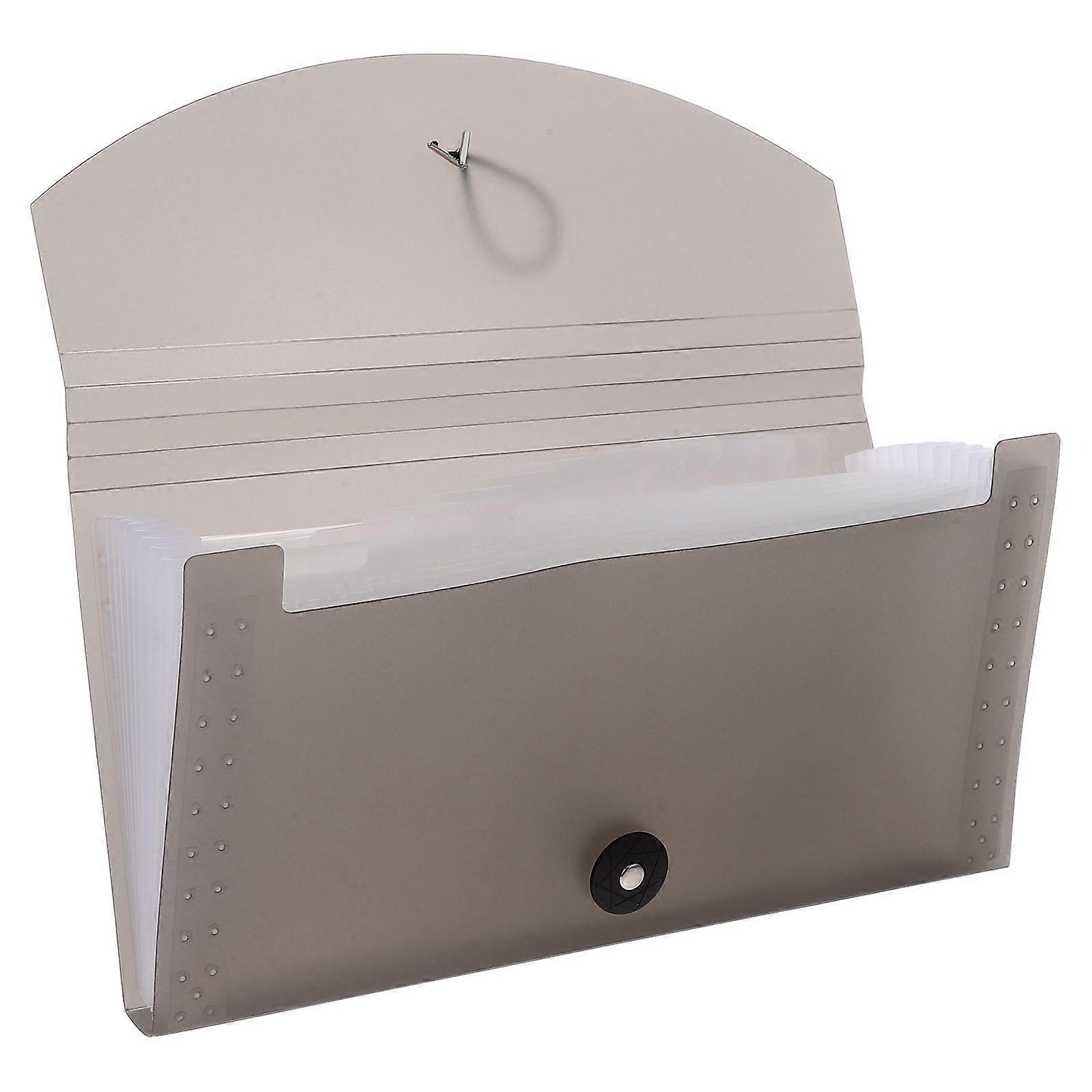Important Document Folder Receipt Holder Card Organizer Certificate Management For Certificates 26.30X14.00X2.50CM PP Material 1Pcs