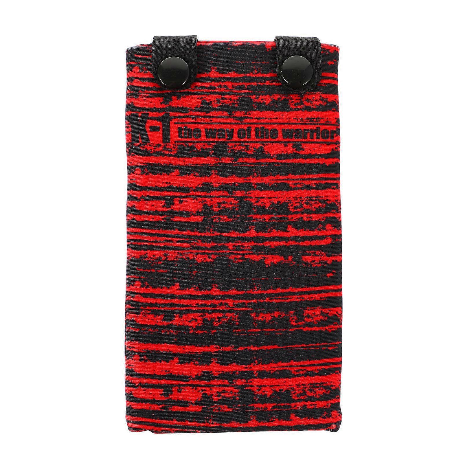 Wristband Wallet Wrist Pouch For Phone Red Rectangular Sports Style 17.5Cm X 9.5Cm 1Pcs