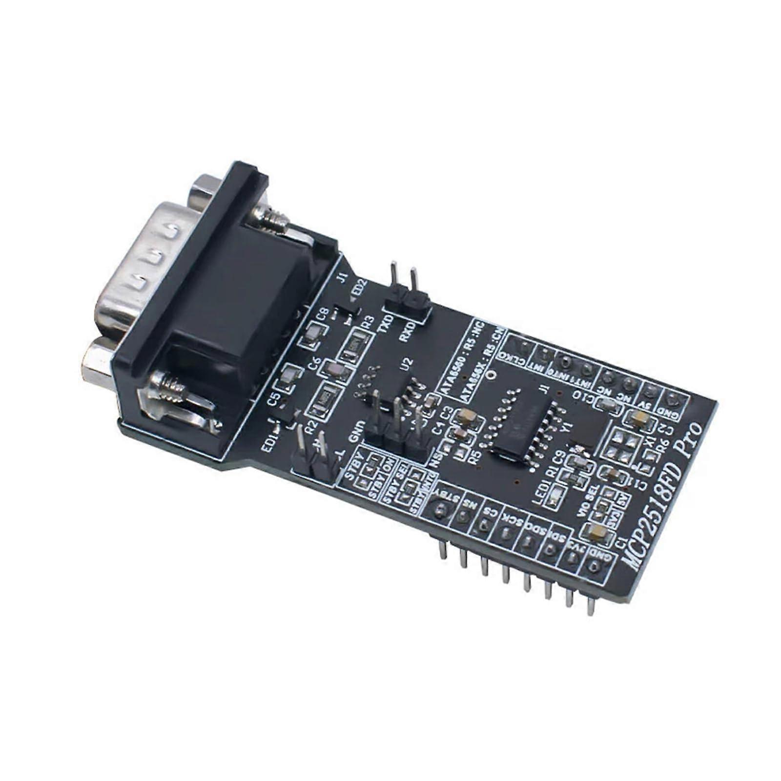 MCP2518FD SPI to CANFD Module with ATA6560 Transceiver, Bus Transmitter Receiver, MCP2515 Compatible Control Module