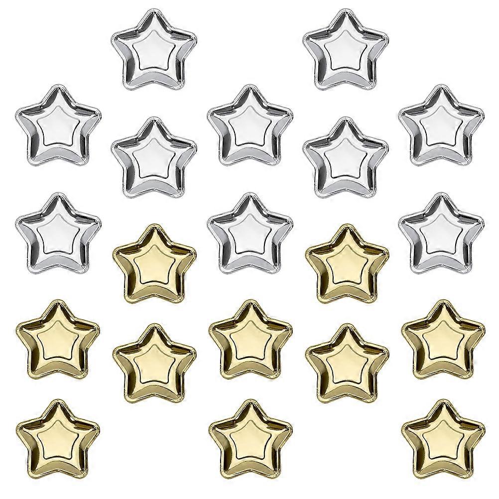 Star Dinner Πενταάκτινο Χαρτί Πάρτι Star Σερβίρισμα Χρυσό 18x18x0.1cm 20τμχ