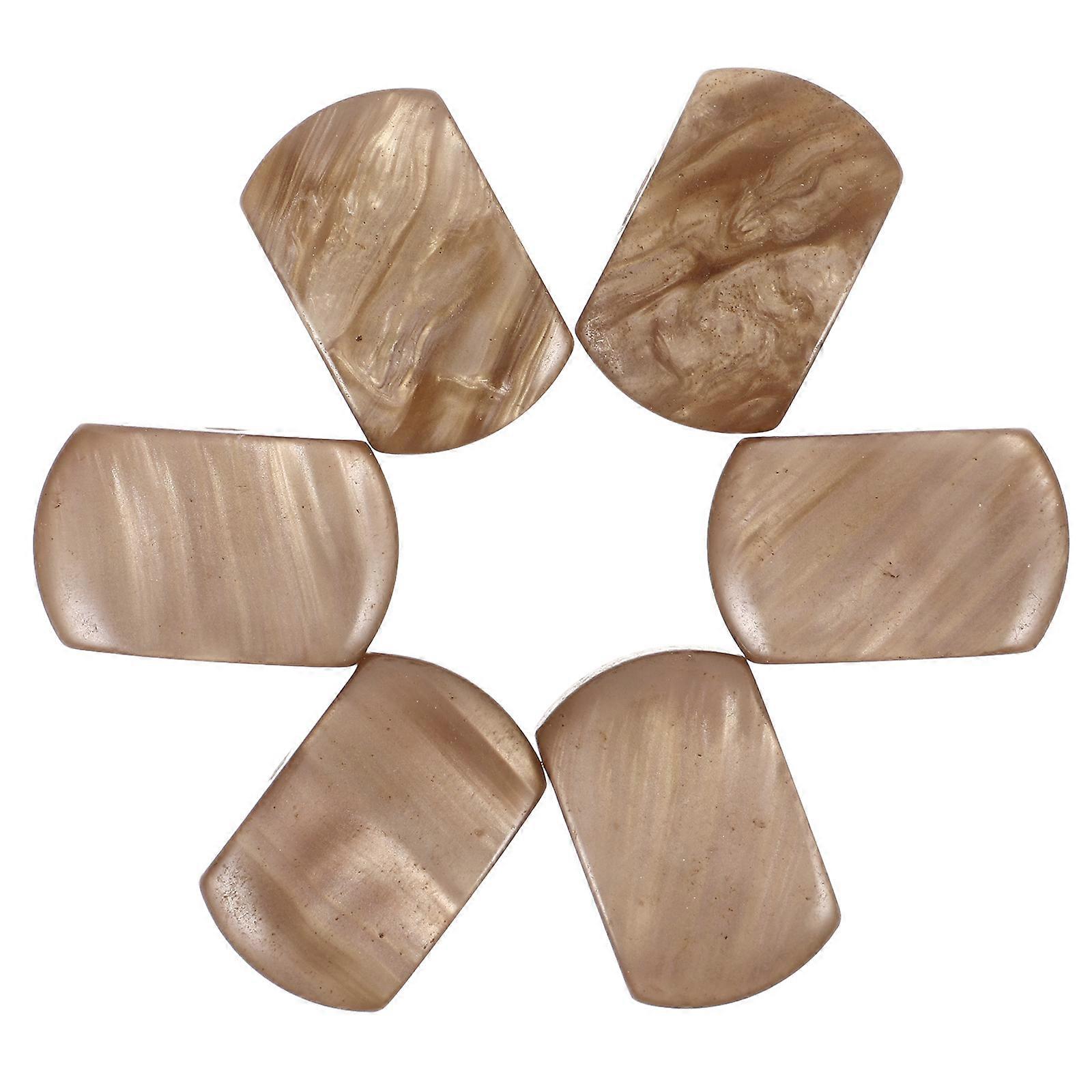 Guitar Tuning Pegs Knobs Heads Buttons For Guitar Parts Sturdy Easy Installation Square Resin 6Pcs