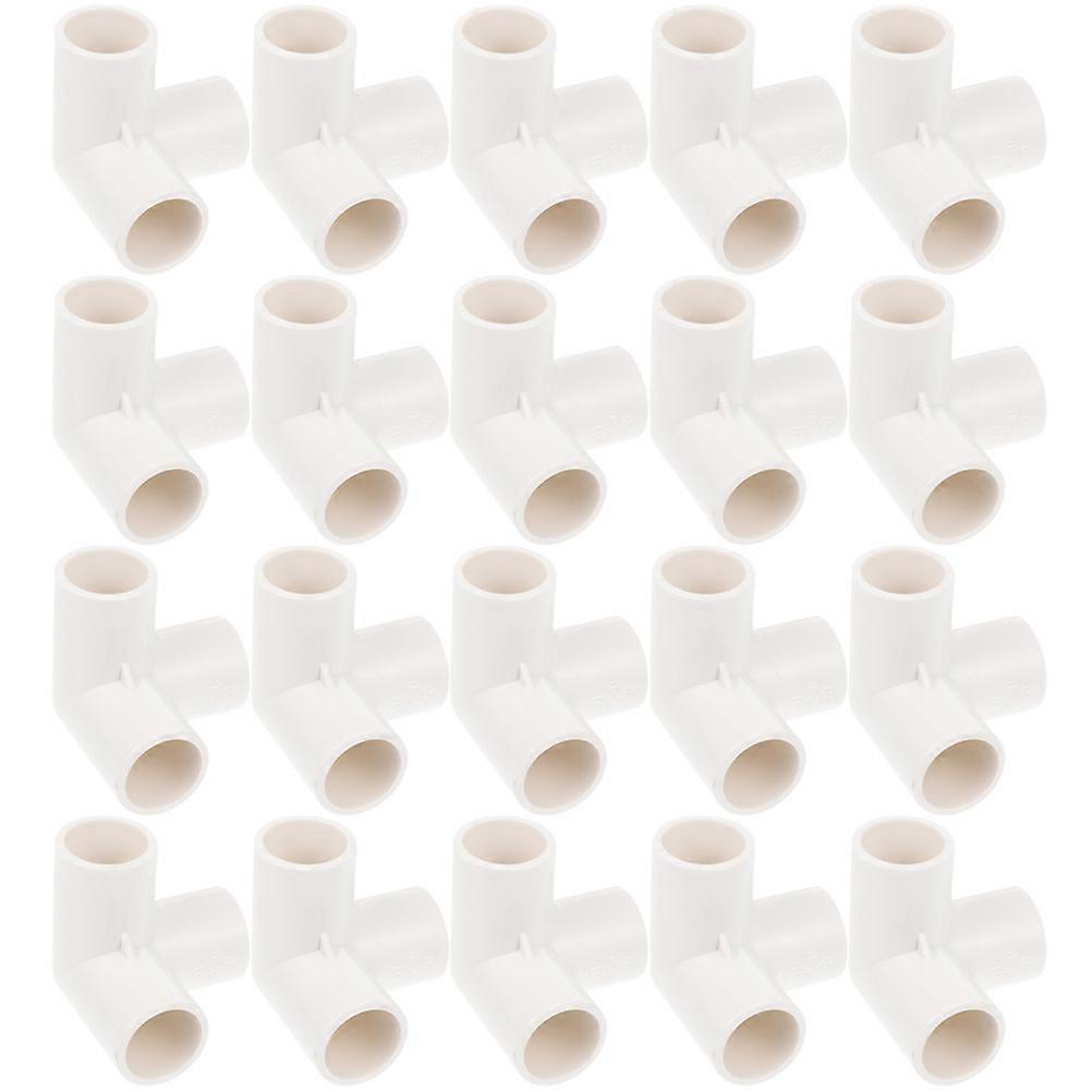 Pvc Pipe Fitting Connector Pool Products Diversion 20Pcs Dn20 25mm White