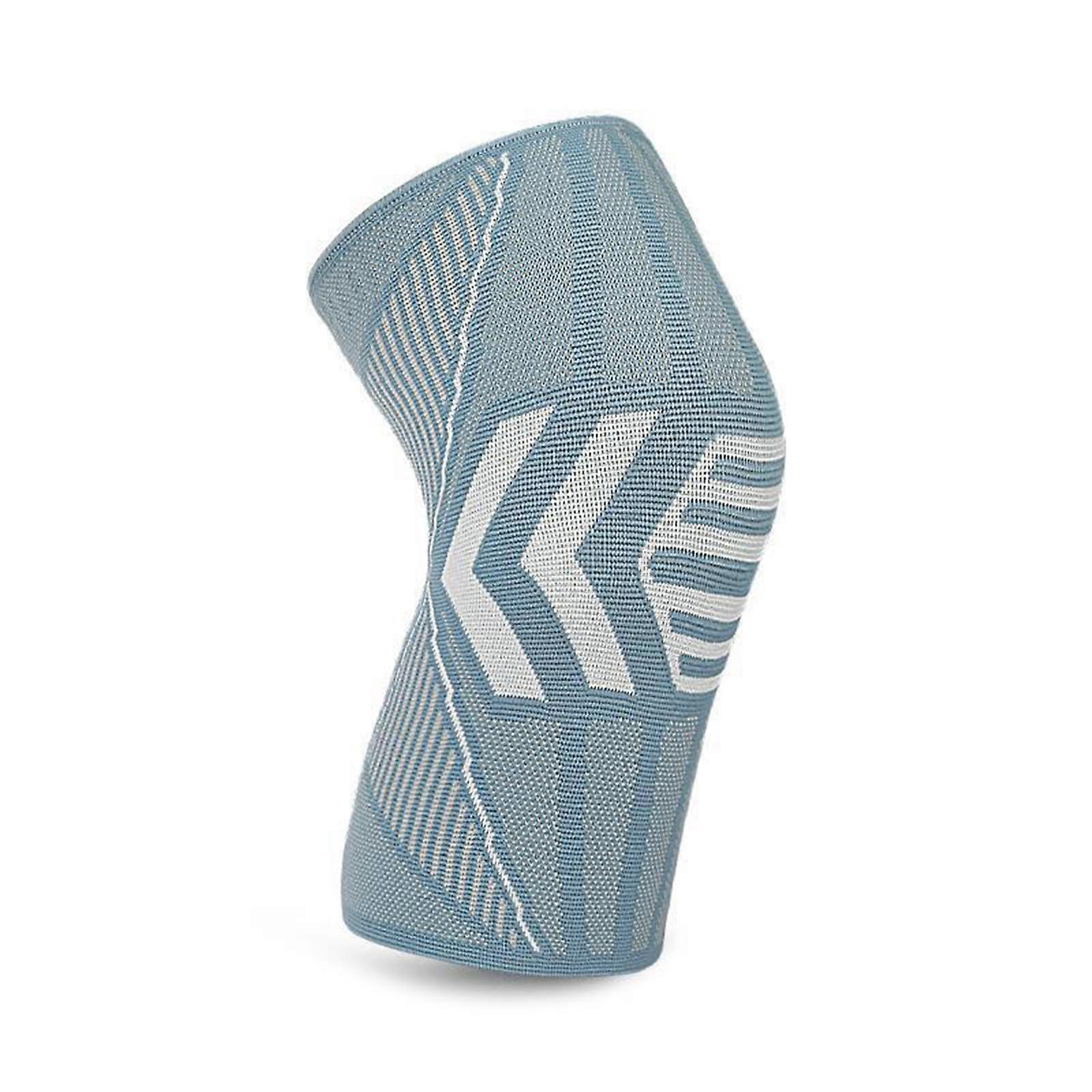 Knee Brace High Stretch Patellar Stabilizer with Silicone, Breathable Support, Size XL, Blue 27cm Length 18cm Top Width 16cm Bottom Width