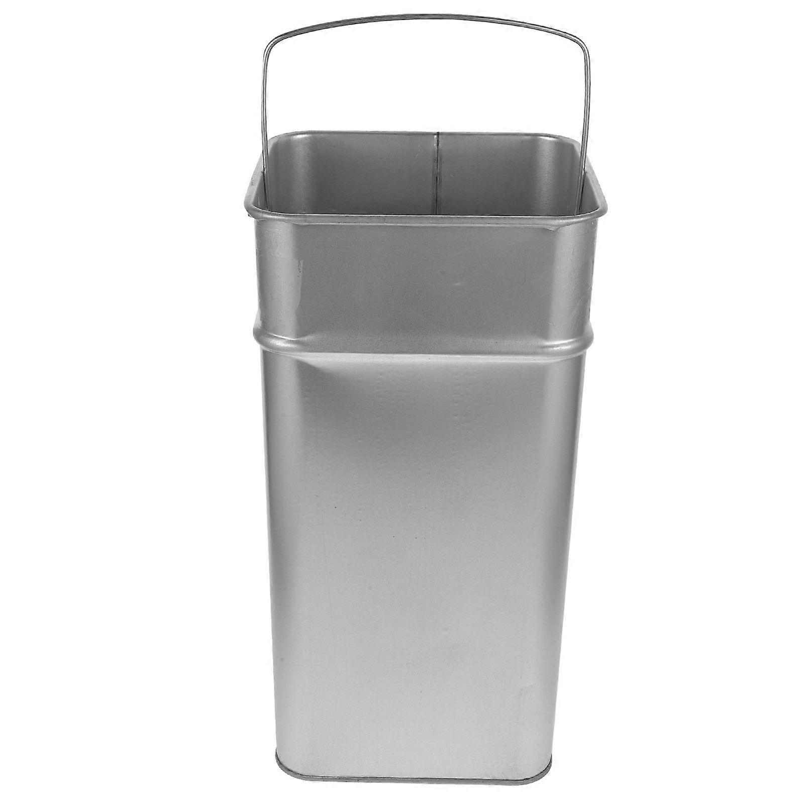 Here's a refined and professional product description based on your input:

 

**Outdoor Galvanized Iron Garbage Container – Portable Bucket with