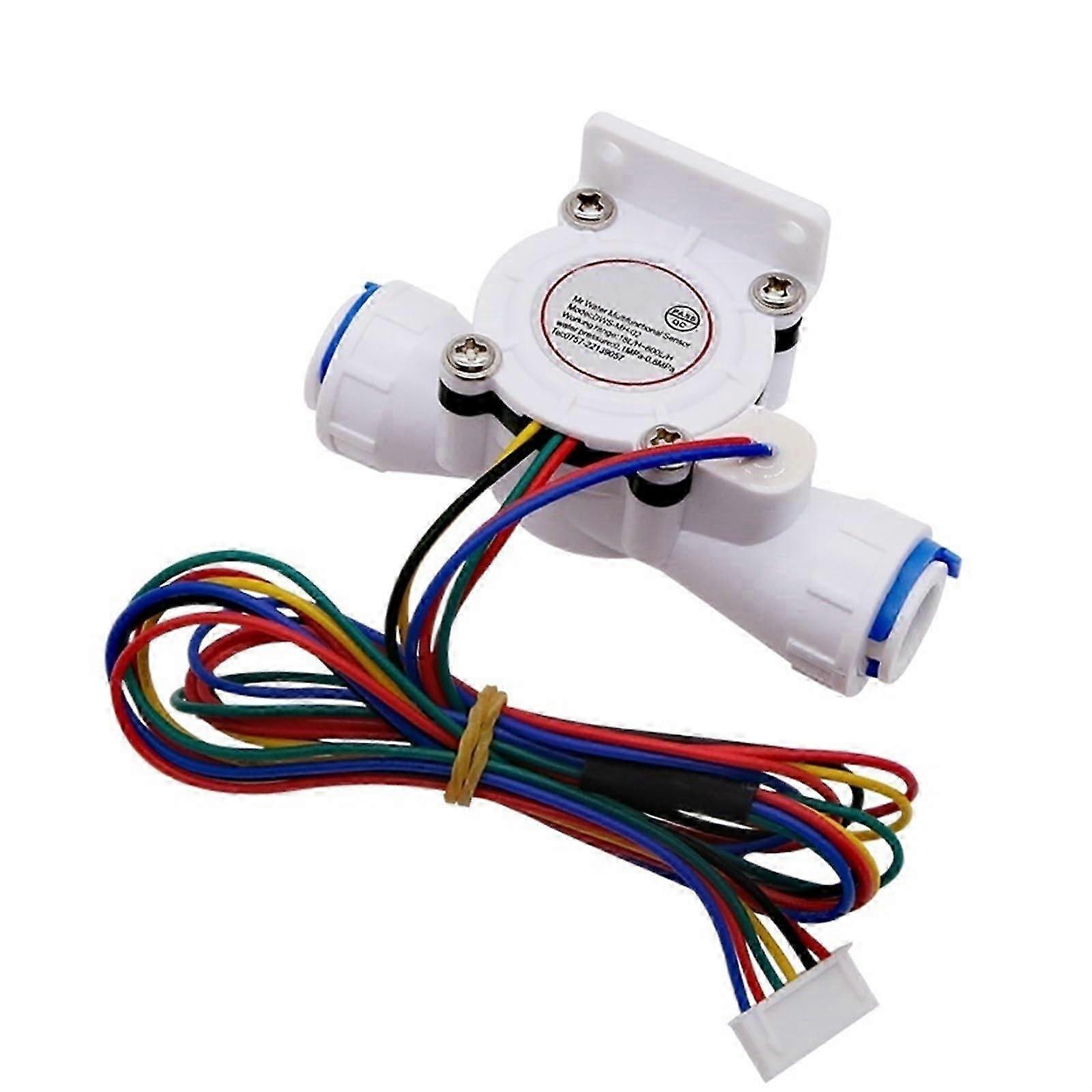 1/4inch 3/8inch Hall Flowmeter TDS/Temperature/Flow Multifunction Impeller Type Flow Sensor 1Pcs