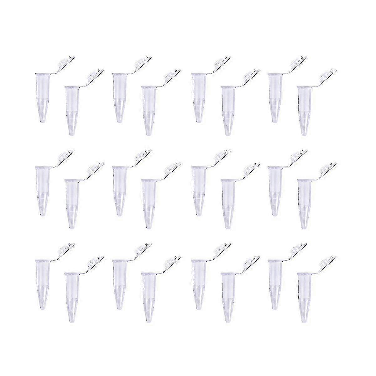500pcs 1.5ml Microcentrifuge Tubes with Flat Caps for PCR Reactions