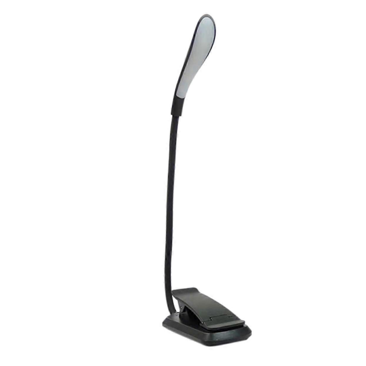 Reading Book Lamp Portable Clamp Light with Sturdy Base Rechargeable USB Reading Light for Bed Study Camping