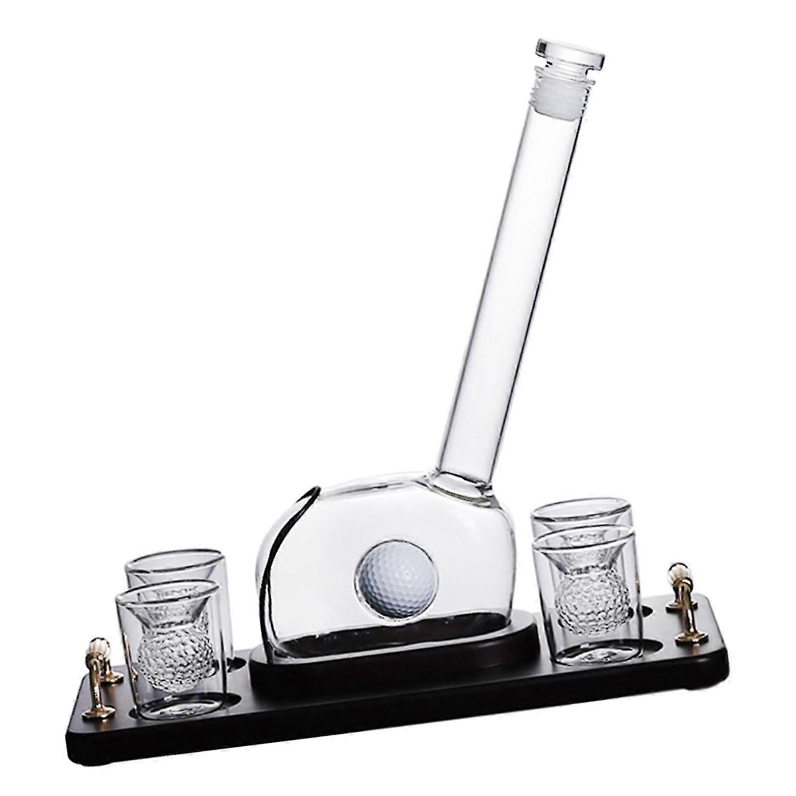 800ml Wine Decanter Set with 4 Glasses Novelty Drink Dispenser for Gifts and Bar Accessories for Spirits Enthusiasts