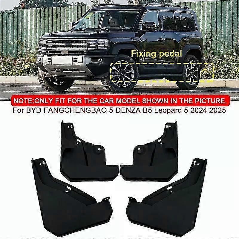 Car Styling for a Certain Brand FANGCHENGBAO 5 DENZA B5 Leopard 5 2024 2025 Mud Flaps Splash Guard Front Rear Fender
