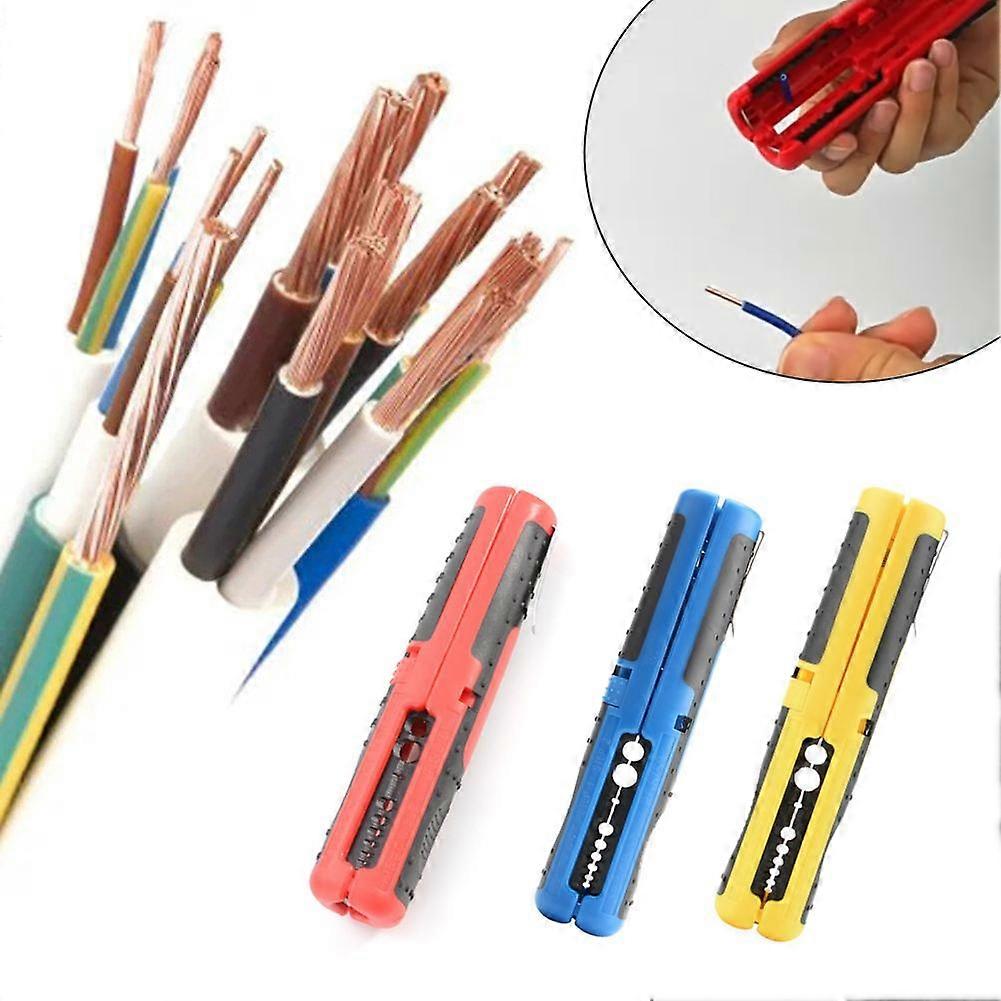 Yellow (B)$ Pen-type wire stripping pliers network cable wire coaxial cable multi-function wire stripping artifact