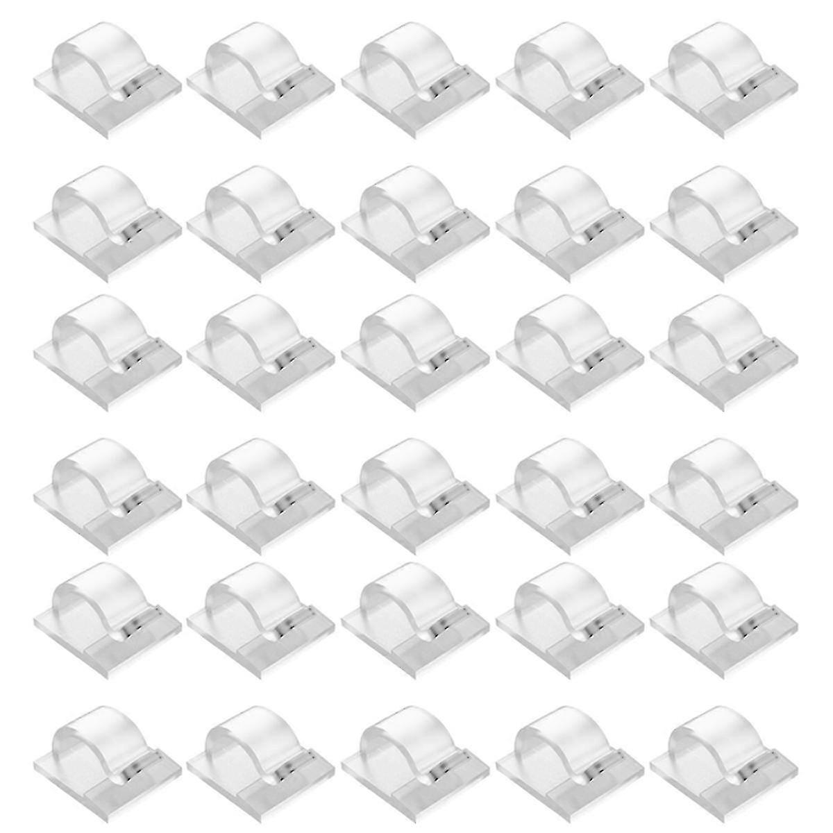 Hooks for Outdoor String Lights Clips 30 Pack Clips Clear Light Hook with 30 Waterproof Adhesive Backing
