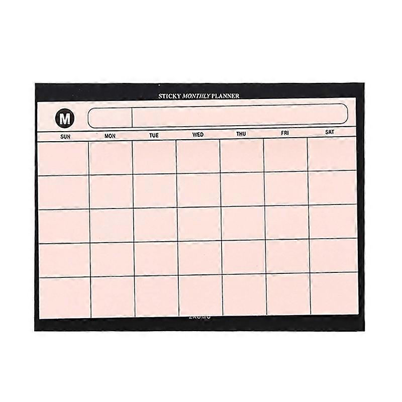 30 Sheets Weekly Planner Sticky Notes Cute Stationery Office Paper Memo Pad